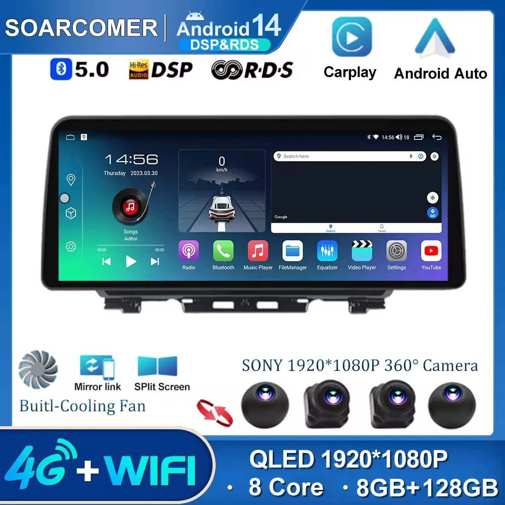 

12.3 inch Android 14 Screen For Suzuki Jimny JB64 2018-2020 Car Multimedia Video Player GPS Navigation Radio Carplay HeadUnit