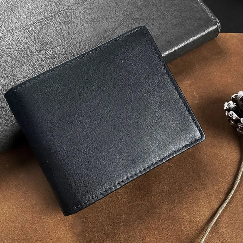 

Retro Vintage Genuine Leather Wallet Handmade Slim Design Short Wallet Lightweight Multi-Card Slot Coin Purse Business