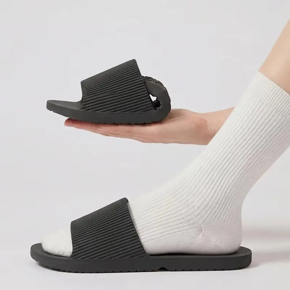 Soft EVA Foldable Slippers Flat Sole Massage Insole Bathroom Slippers Portable Unisex Style Non Slip Slippers Home Use