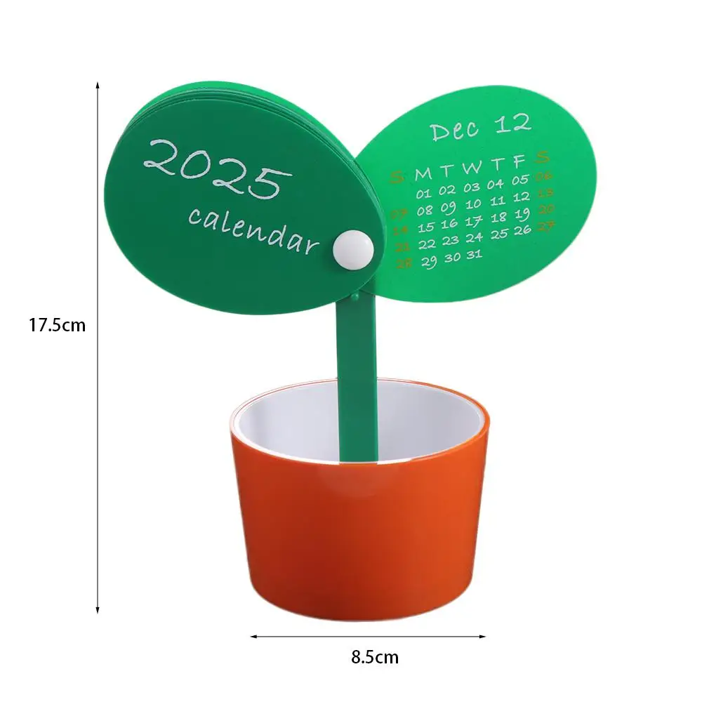 Durability Creative 2025 Desktop Calendar Simple Lovely Pen Holder Personalization Large Capacity Stationery Organizer Student