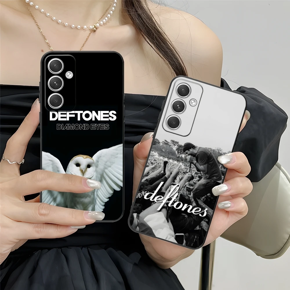 D-deftones-携帯電話ケース,Samsung m55 35 15 54 34 14 33 23 13 42 32 22 f55 23 12 5g,黒,ファッショナブル