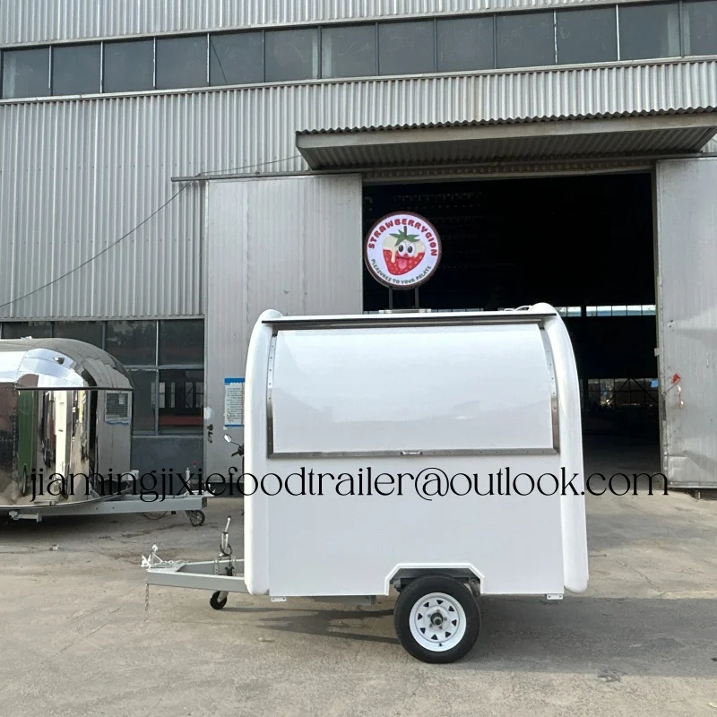 

Китайский передвижной фургон для кейтеринга, маленький круглый прицеп для фастфуда, тележка для бургеров, мобильный фудтрак для уличной торговли, продается