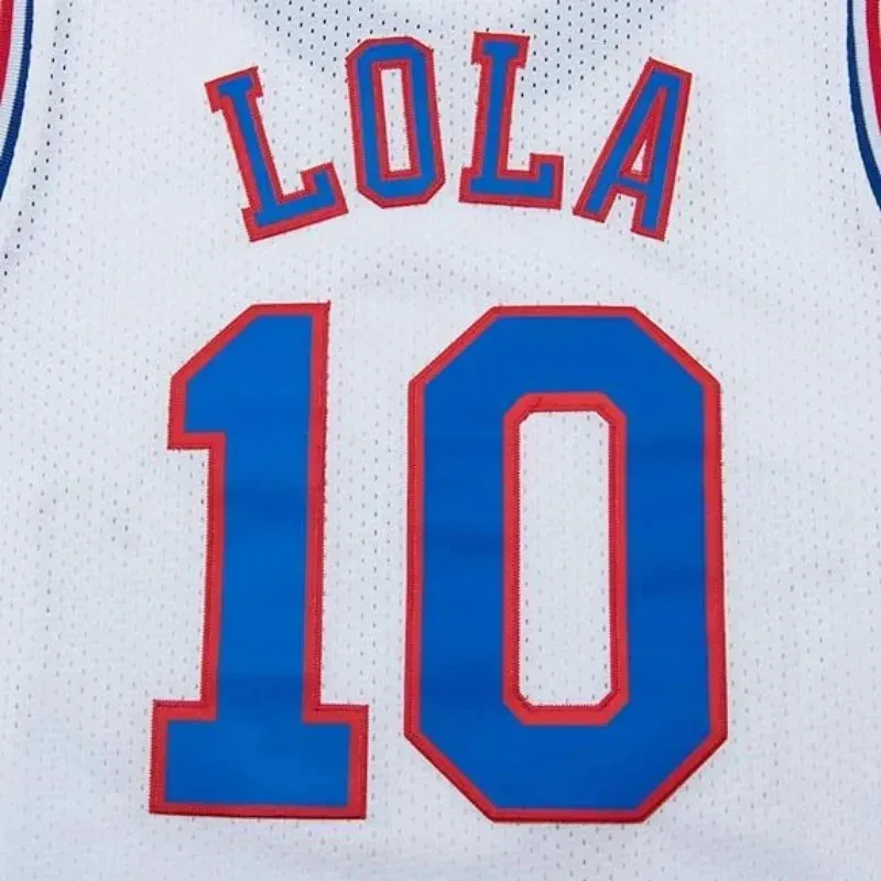 CyMovie Space Jam Lola bugs camisetas de baloncesto para hombre camisetas sin mangas Tune Squad transpirable Tweety Taz D camisa de costura de pato blanco H