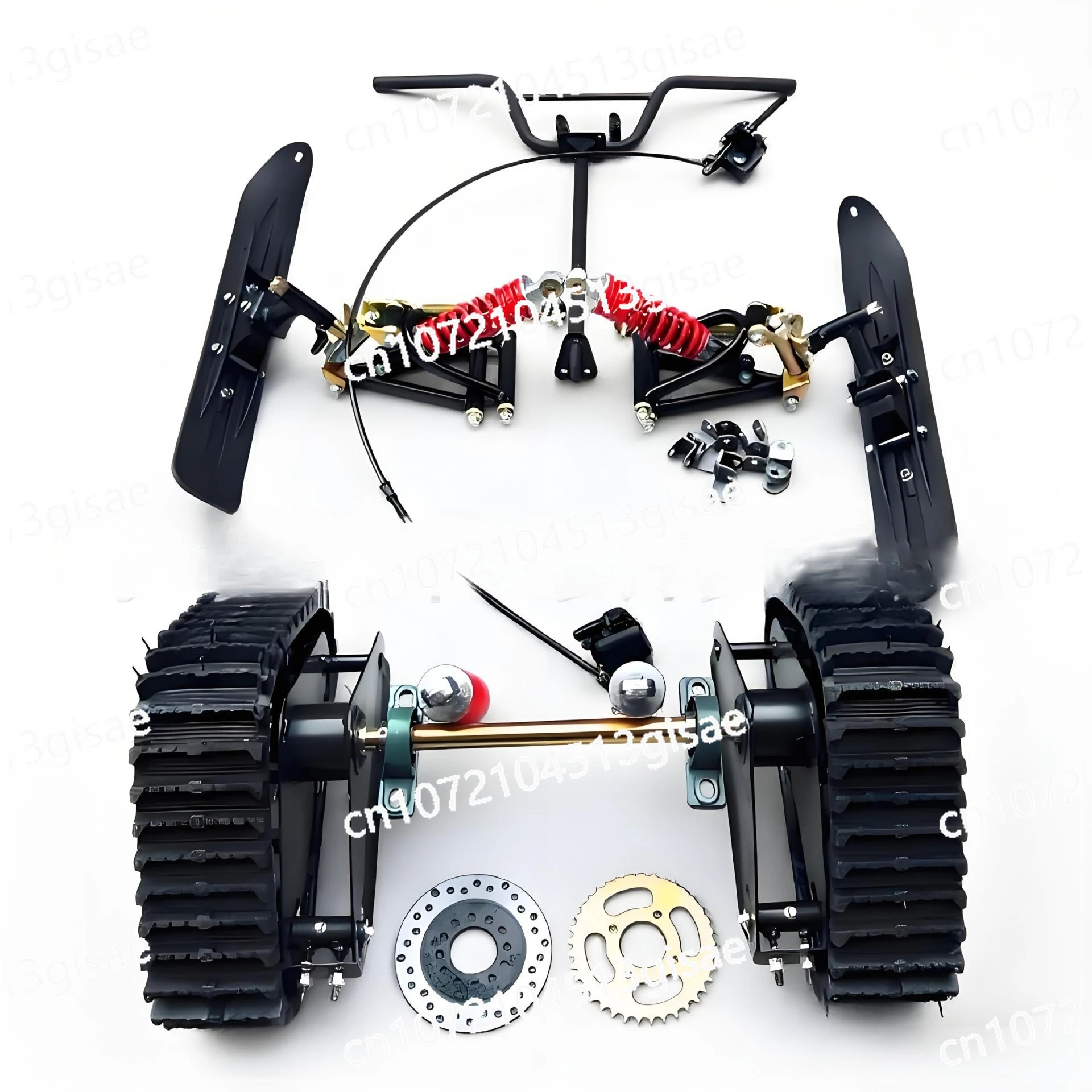 Sled Kart 212CC Tracked Outdoor Ski UTV Snowmobile