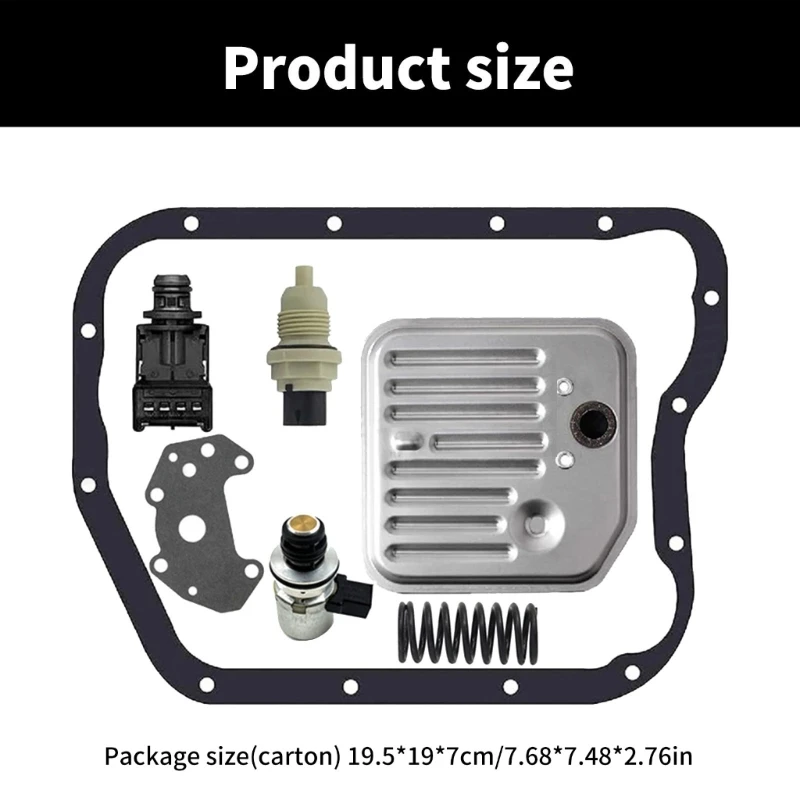 Upgrades Governor Pressure Solenoid Rebuild set with Filter Gasket Transmission Solenoid Valves Rubber & Metal for Drop shipping