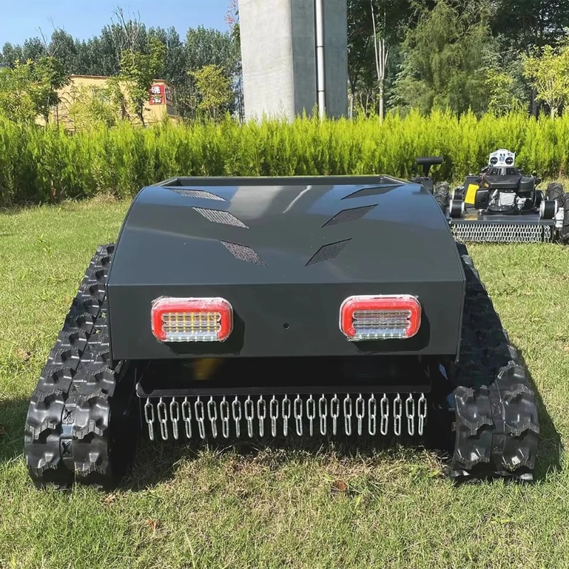 التحكم عن بعد جزازة العشب اللاسلكية ذاتية الدفع الشديدة المنحدر جزازة العشب آلة قطع مناسبة للحديقة والأرض المراعي #6