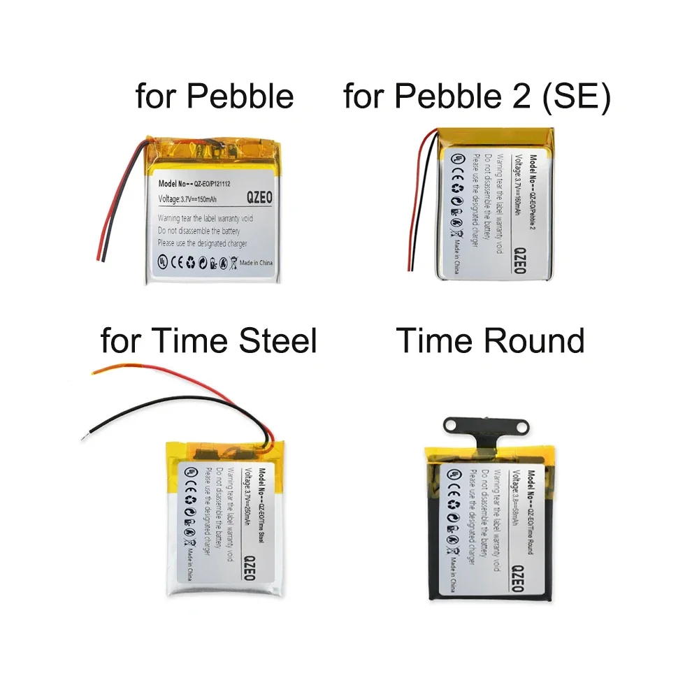 Сменный аккумулятор для Pebble E-Paper P121112 2 (SE) Time Round Steel Smartwatch Repair