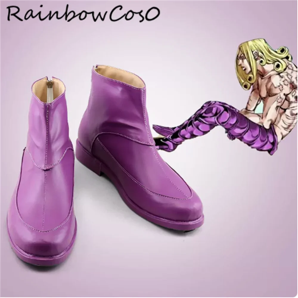 

Funny Valentine JoJo's Bizarre Adventure Cosplay Shoes Boots Game Anime Party Halloween RainbowCos0 W4962