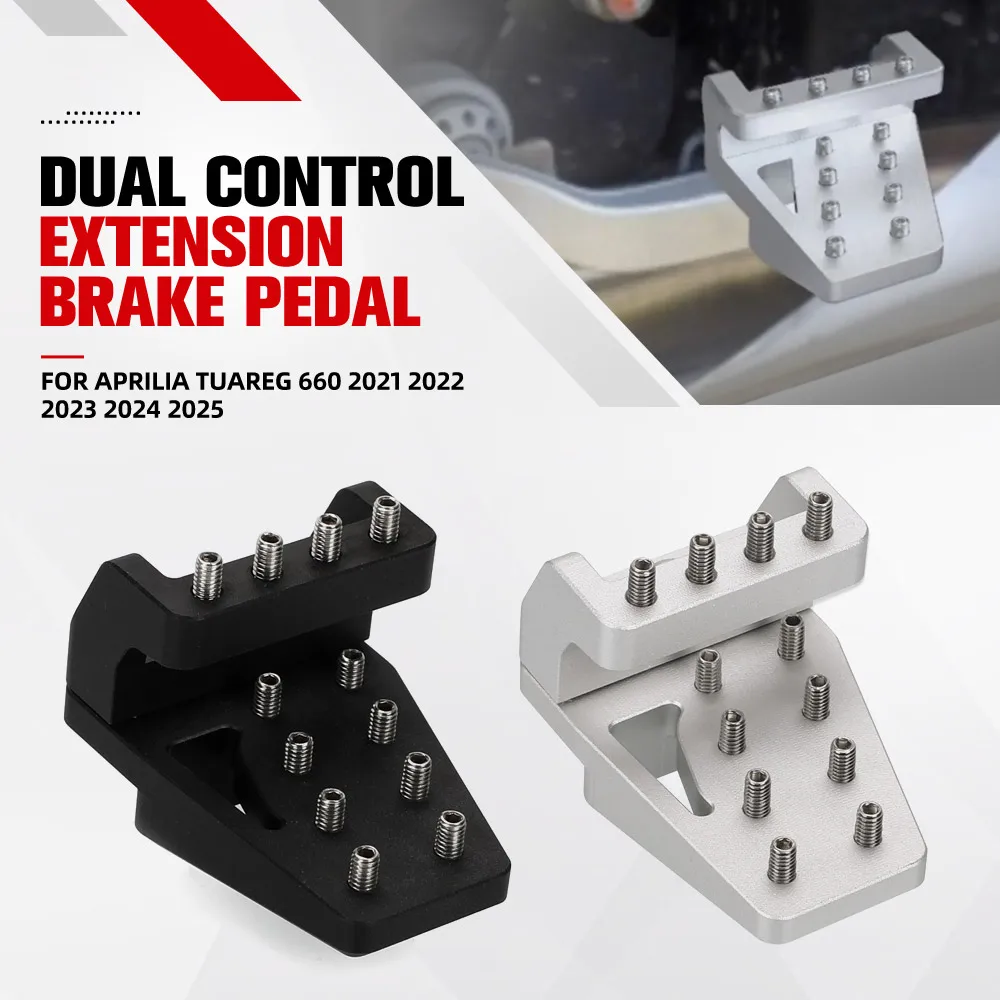 

DualControl Brake Lever Enlarger And Riser For Aprilia Tuareg 660 2021 2022 2023 2024 2025 Dual Control Lever Pedal Extension