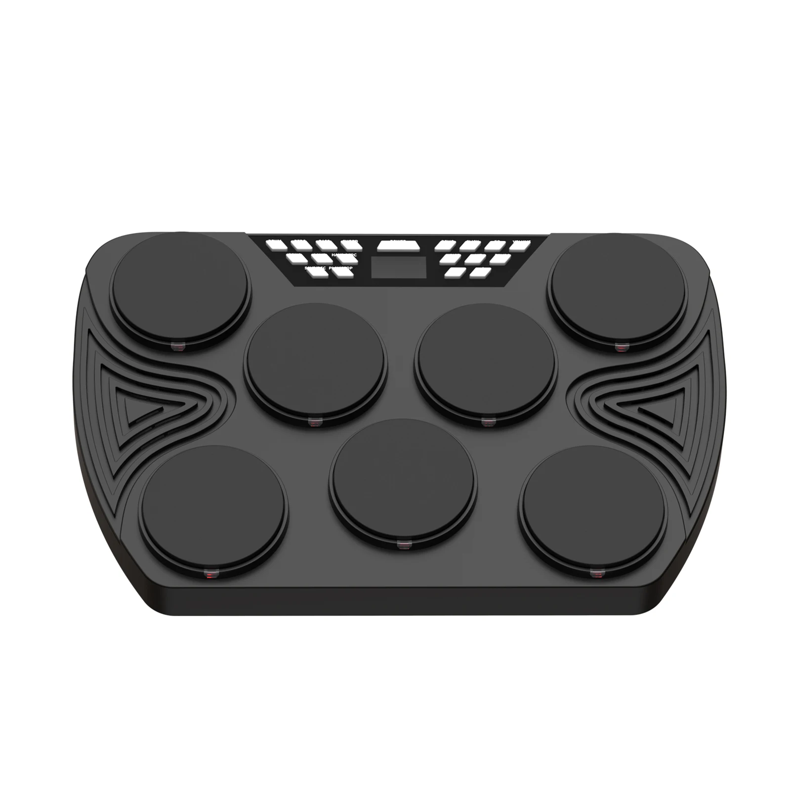 Practice Drum Portable Drum Kit Portable Drum Kit Rechargeable Tabletop Drum Set with Dual Stereo Speakers for Beginner