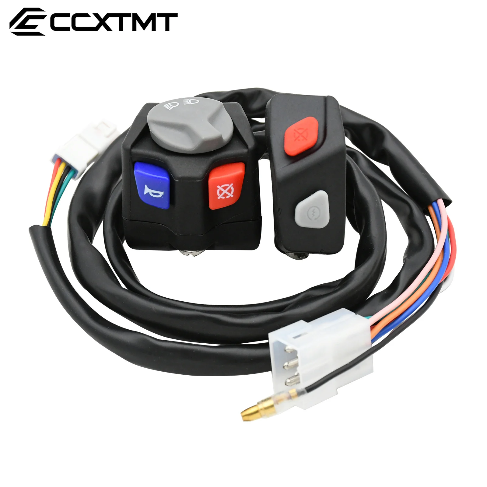 Motorcycle Universal Electric Flameout Starter Stop Horn Kill Switch High Low Lights Switch Button For KTM EXC-F XCW TE FE TX FX