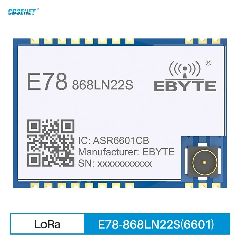 ASR6601 470/868/915MH LoRaWAN RF Module Test Board CDSENT E78-Serie 22dBm Wireless Transceiver SMD PCB Stamp Hole Connector TCXO