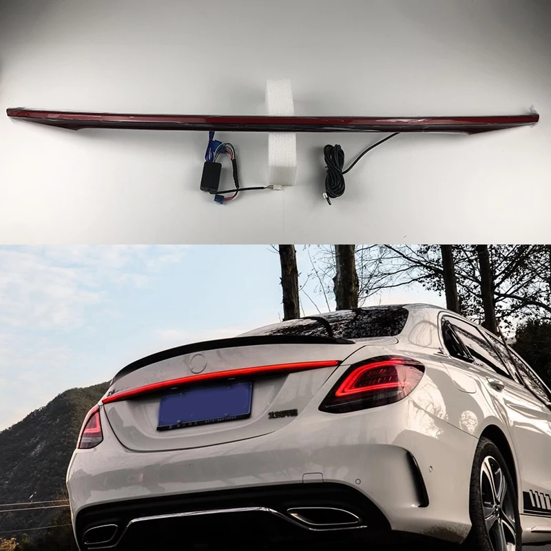 Pop Led Through Tail Light For Benz C Class E Class 2016-2020 Width Light Through Trunk Rear Lamp LED Turn Signal Light New Stre