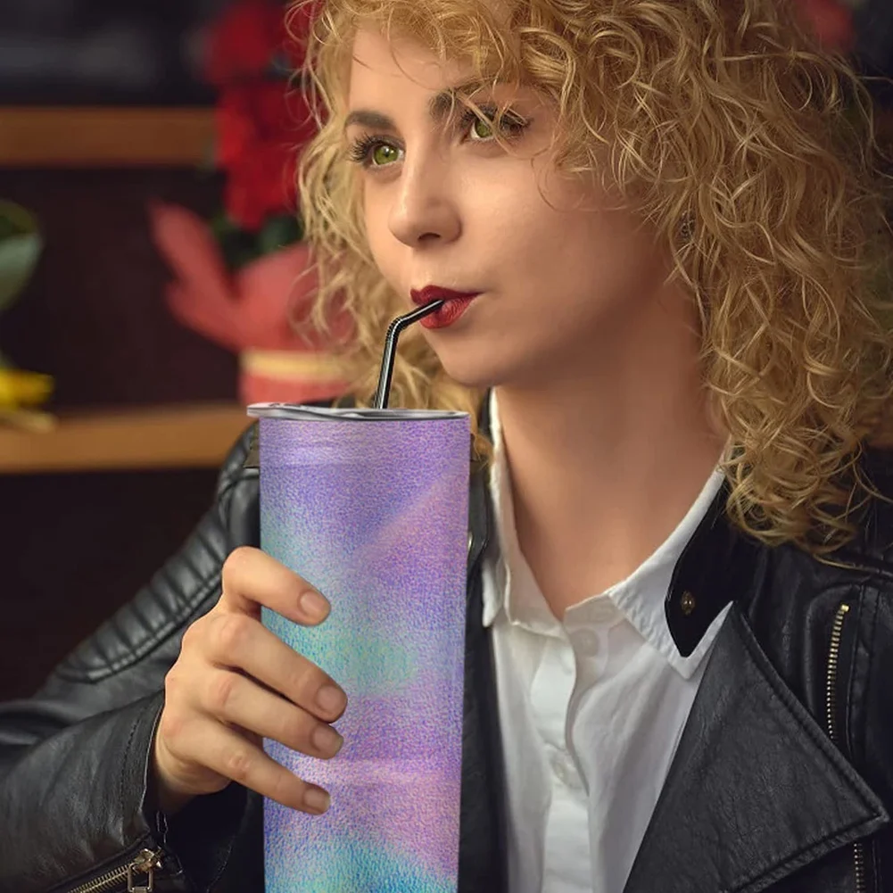 A61T-3 Set Sublimation Tumblers Silicone Bands Sleeve for 20 Oz Skinny Straight Blanks Cups with Transfer Tapes,Press Machine