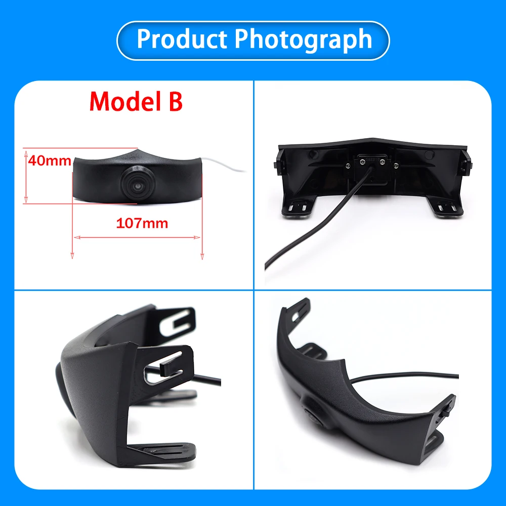 ZhuCamX AHD الترا واضح للرؤية الليلية شعار وقوف السيارات كاميرا الرؤية الأمامية لأودي A6 S6 RS6 C8 4K 2018 2019 2020 2021 2022 2023 2024