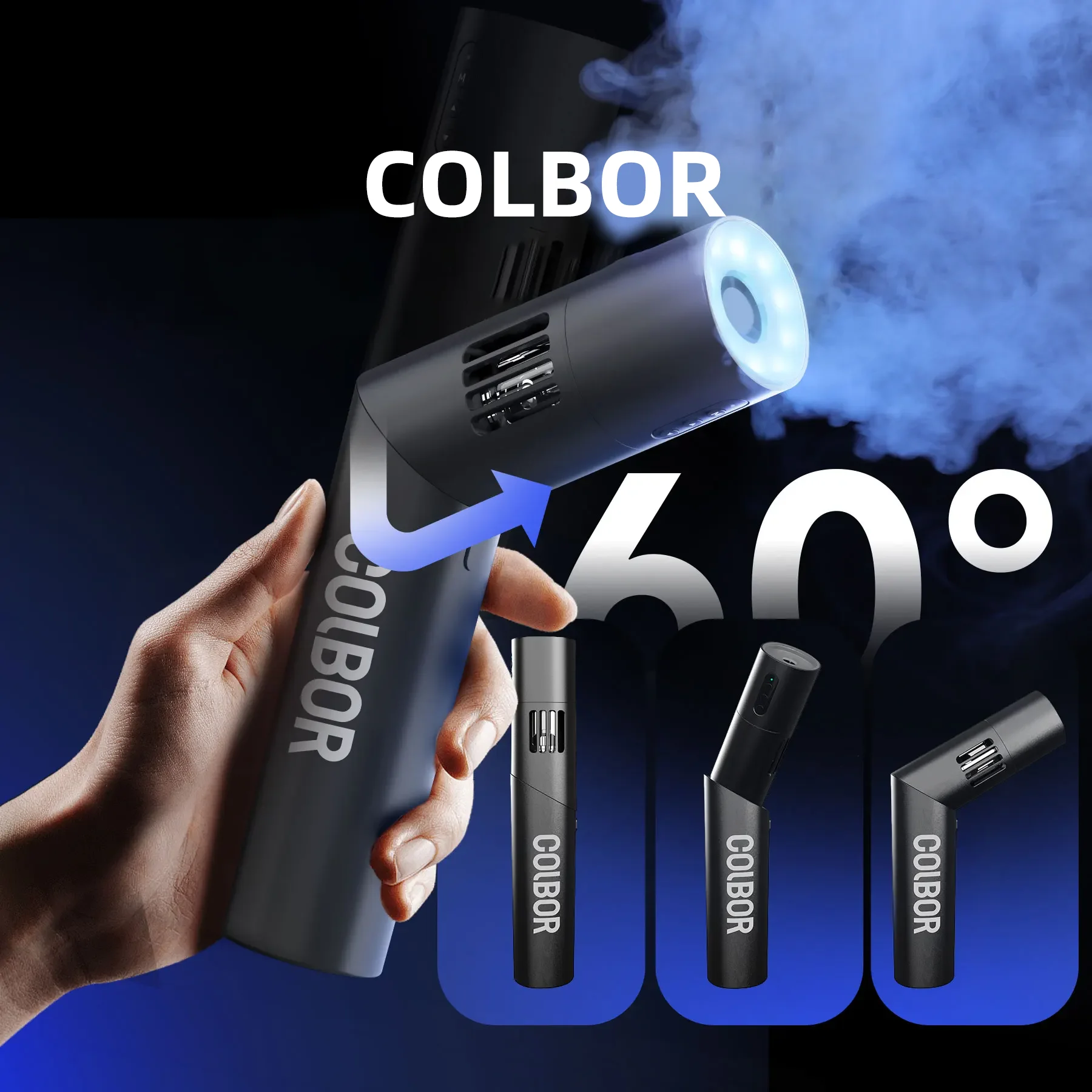 SYNCO COLBOR CF5 HandHeld Bendable Fogger Machine with RGB Lights Wireless Remote Control for Photography ,Film Productions