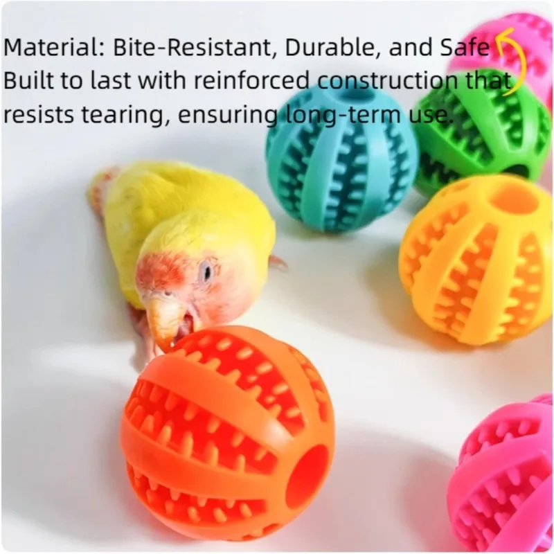 Parrot Foraging Ball Toy Puzzle Game Feeding Ball Small Animal Slow Feeding Processing Allocation Convenient and Practical