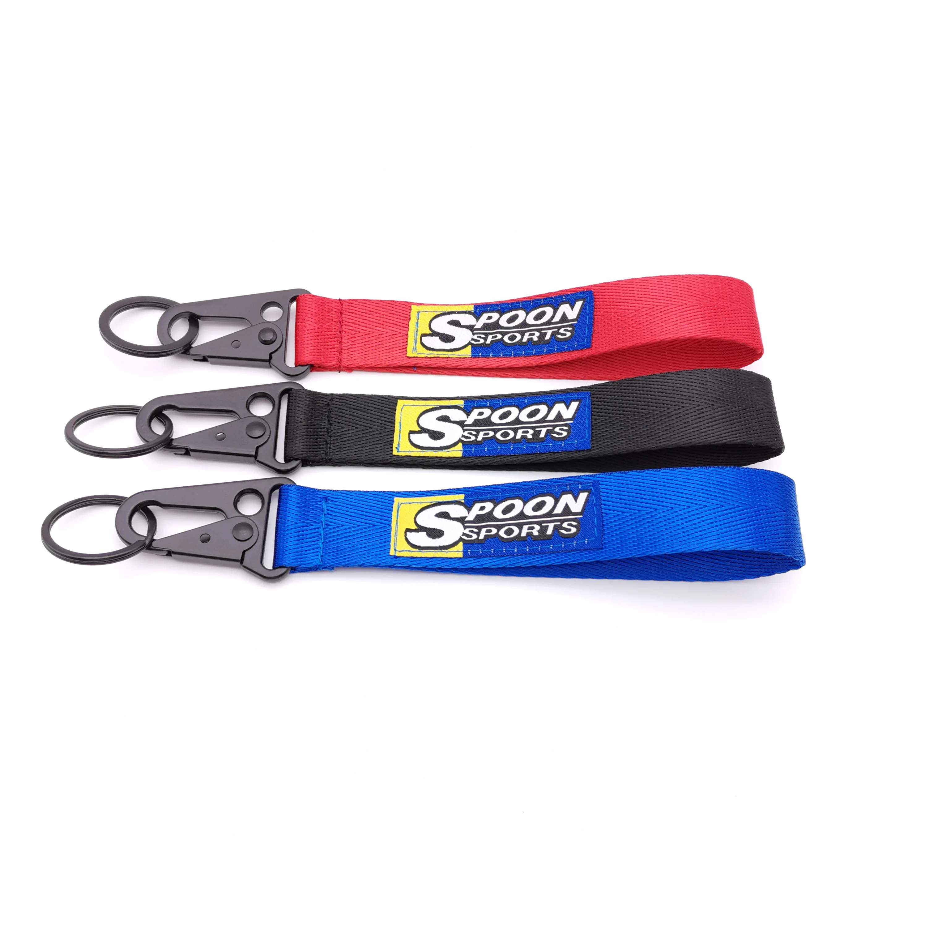 Jdm Car Keychain Textile Key Buckle Lanyard Ring Tags Emblem For Spoon Sports Type One Honda Fit Dio Auto Accessories 3 Colors