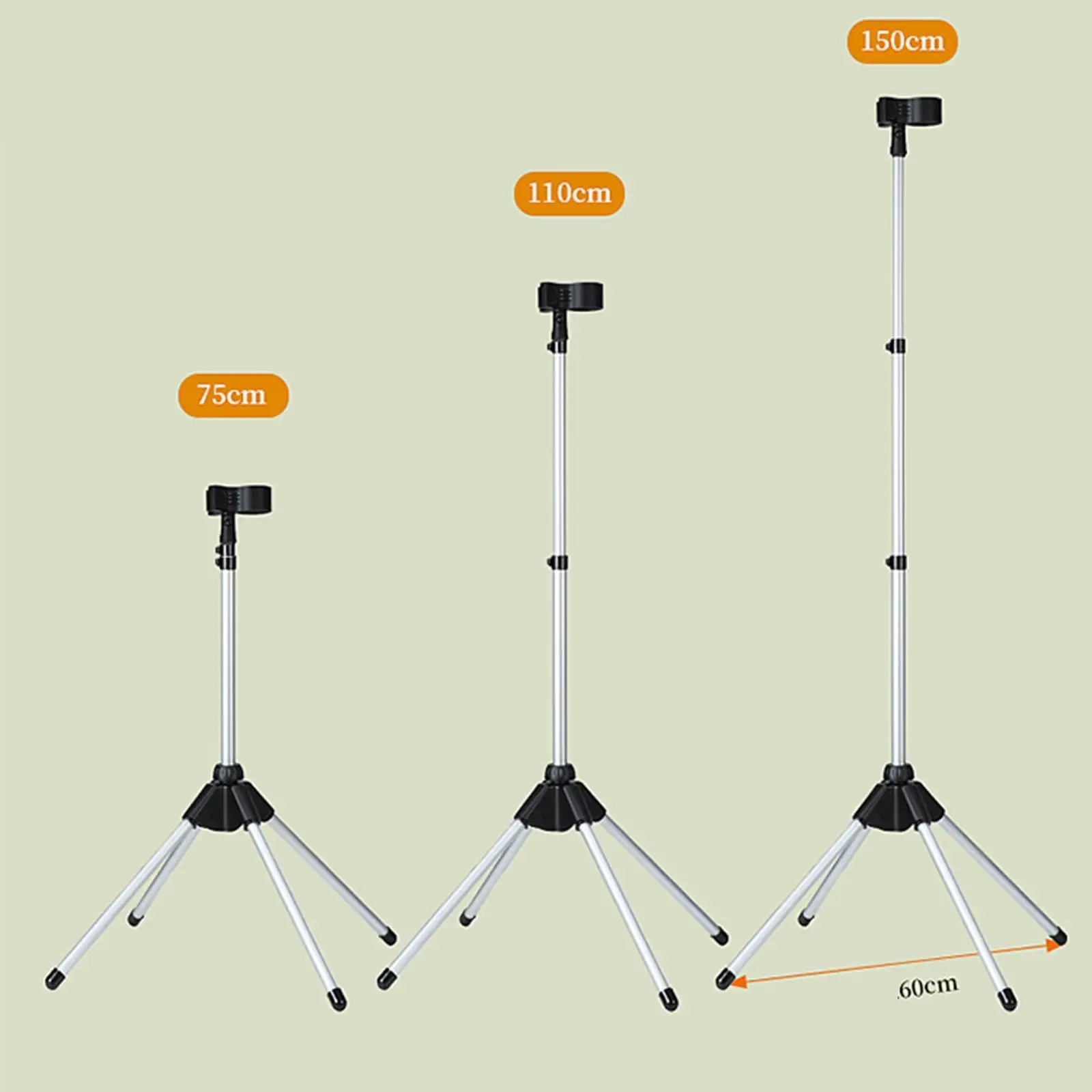 Multi Purpose Hair Dryer Stand Holder Floor Rack Adjustable Height for Blow Dryer Microphone Ring Light Storage
