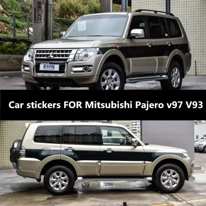 

Car stickers FOR Mitsubishi Pajero v97 V93 body fashion custom vinyl car flower accessories