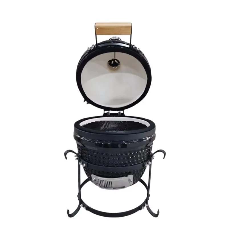 

Керамический гриль 13 дюймов для барбекю на открытом воздухе, разноцветный угольный гриль