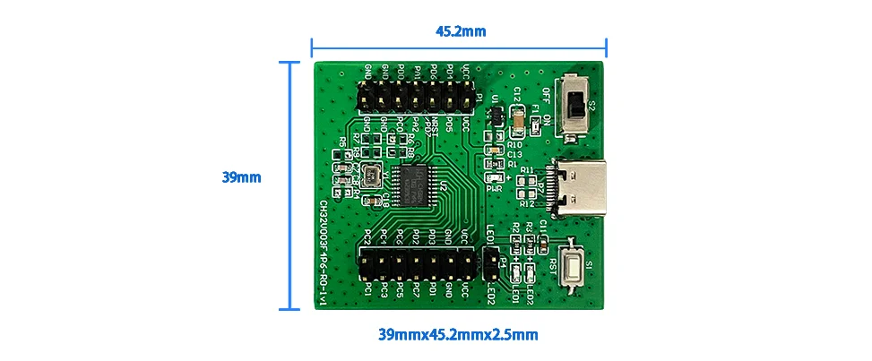 CH32V203 Entwicklungsboard CH32V003 Verbessertes RISC-V MCU-Evaluierungskit mit geringem Stromverbrauch – Detail 11