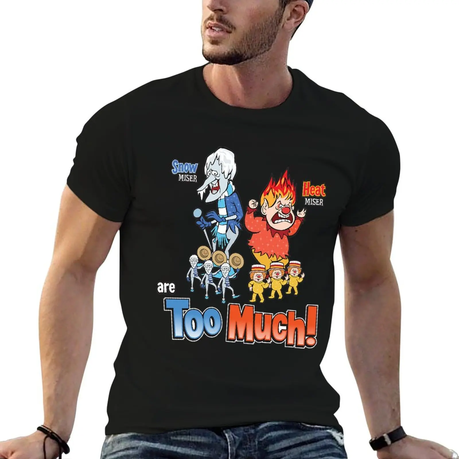 Christmas Miser Brothers - Too Much! T-Shirt football t shirt blanks vintage t shirt men