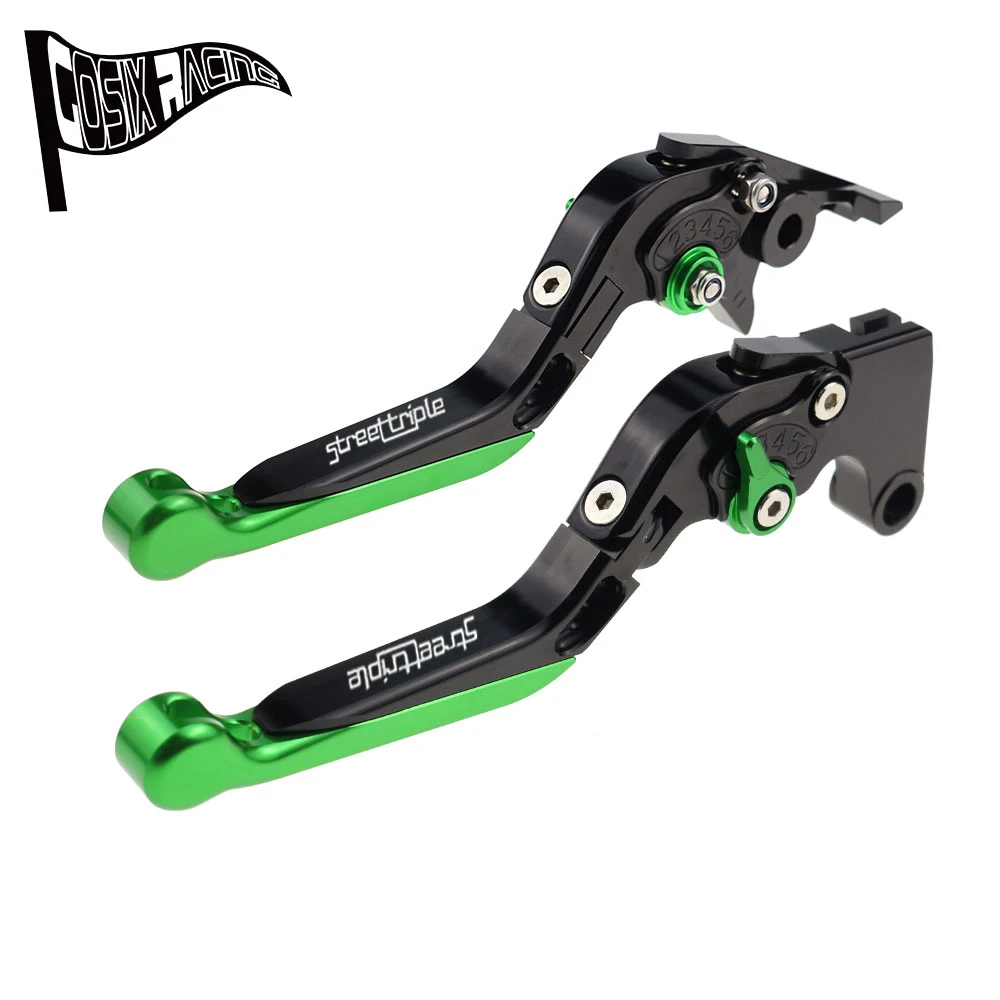 Fit For 675 STREET TRIPLE 2008-2016 Motorcycle CNC Accessories Folding Extendable Brake Clutch Levers Adjustable Handle Set