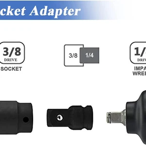 Socket -Konvertieradapter und Reduktionssatz, Impact -Antrieb, Reparaturwerkzeuge, 1/2 bis 3/8, 3/8 bis 1/4, 3/4 bis 1/2, 4PCS 8 Hauptverkaufsschockreparatur -Kit - №4