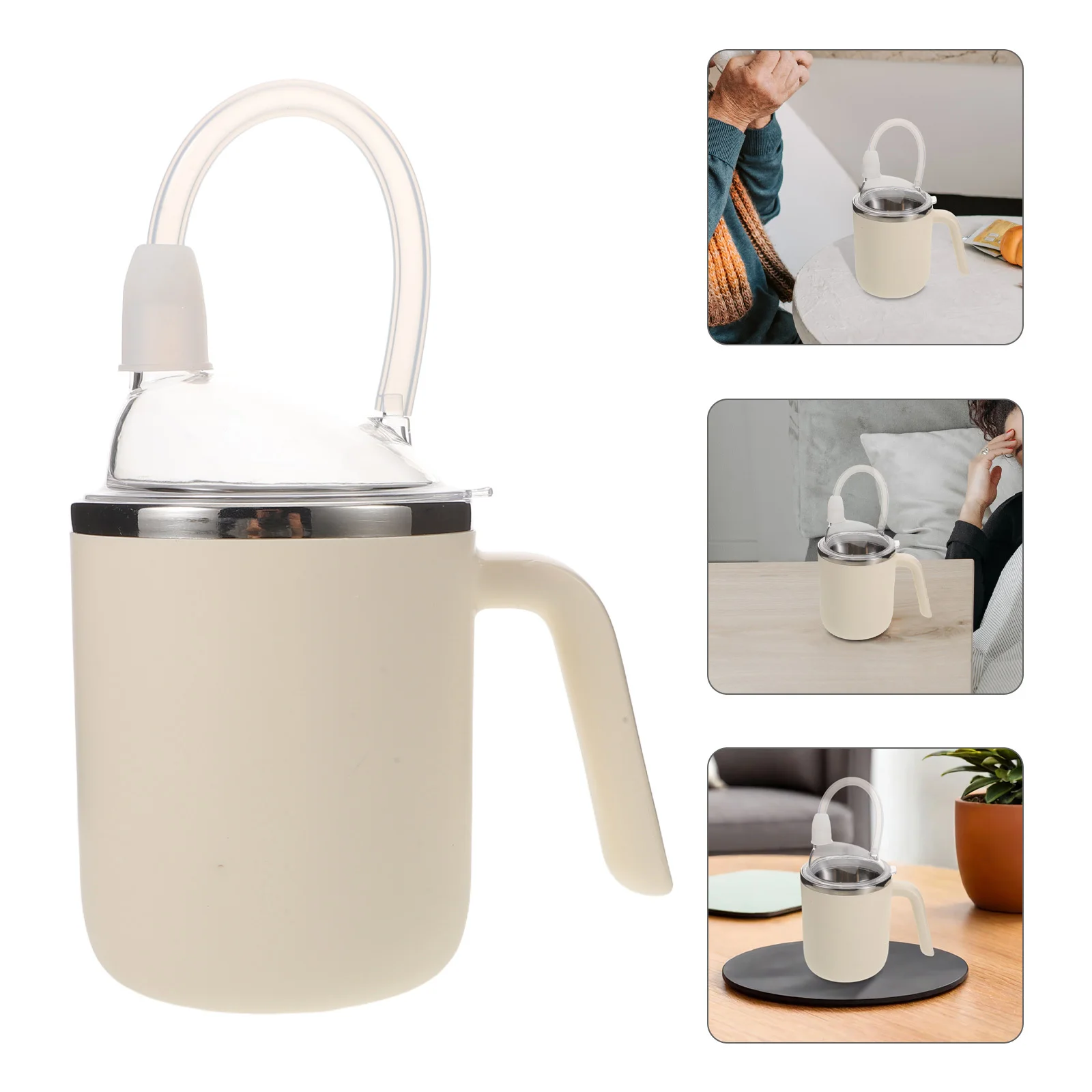 

450Ml Elderly Nursing Cup Spill Proof No Spill Drinking Mug Dysphagia Safety Sippy Cup Adult Patient Feeding Aid