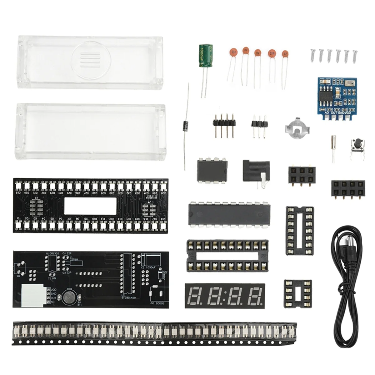 BFYLE DC 5V Bunte LED Sound Control Spektrum Rhythmus Licht Modul Digitaluhr Elektronische DIY Schweißen Praxis Kit