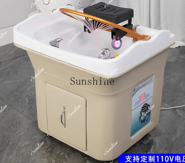 Mobile beauty salon special head treatment bed water circulation grafting head treatment instrument fumigation FT