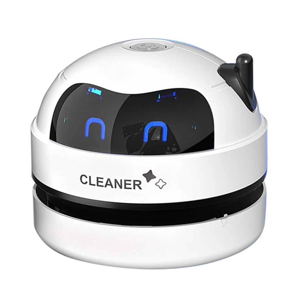 Desk Table Dust Vacuum Portable Wireless Vacuum Cleaner 500mAh USB Rechargeable with Detachable Nozzle for Home Office Keyboard