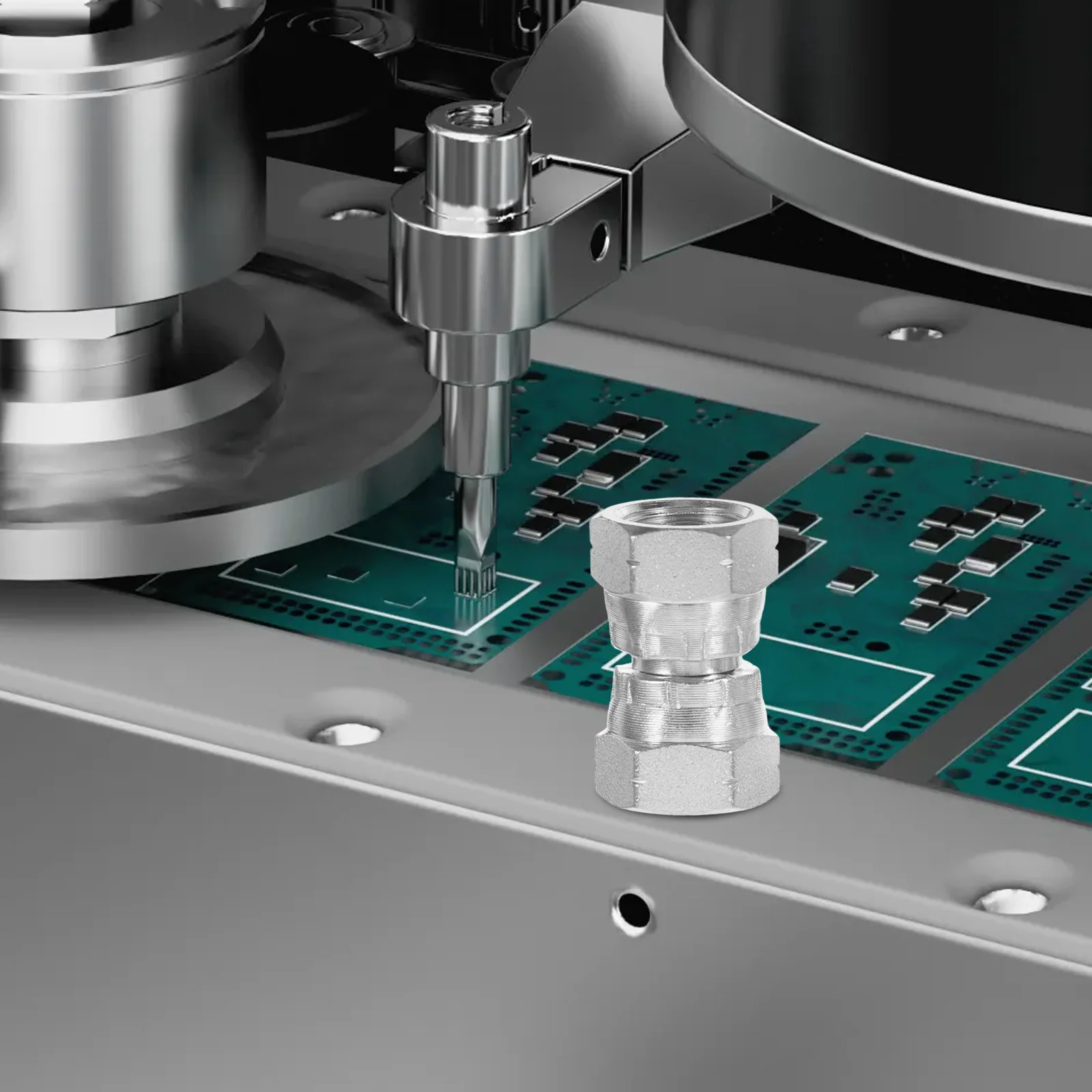 

2Pcs Hydraulic Female to Female Equal Swivel Joint Adapter Connector 3 8 Bsp Durable Stainless Steel Air Hose Coupler