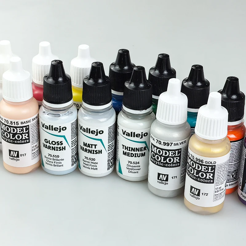 طقم جراج نموذج Vallejo PAINT AV مرسومة يدويًا بالطلاء الأساسي المائي #6