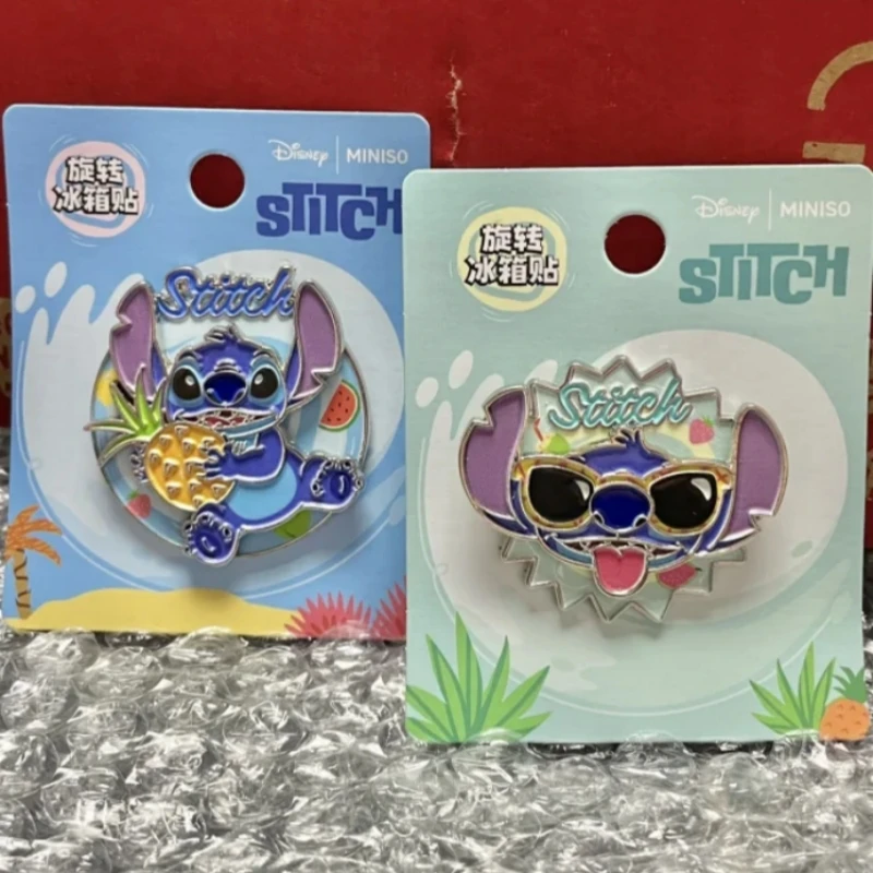 MINISO Disney Stitch Seri Hawaii Magnet Kulkas Model Magnetik Anime Ornamen Dekoratif Lucu Mainan Anak-anak Hadiah Ulang Tahun