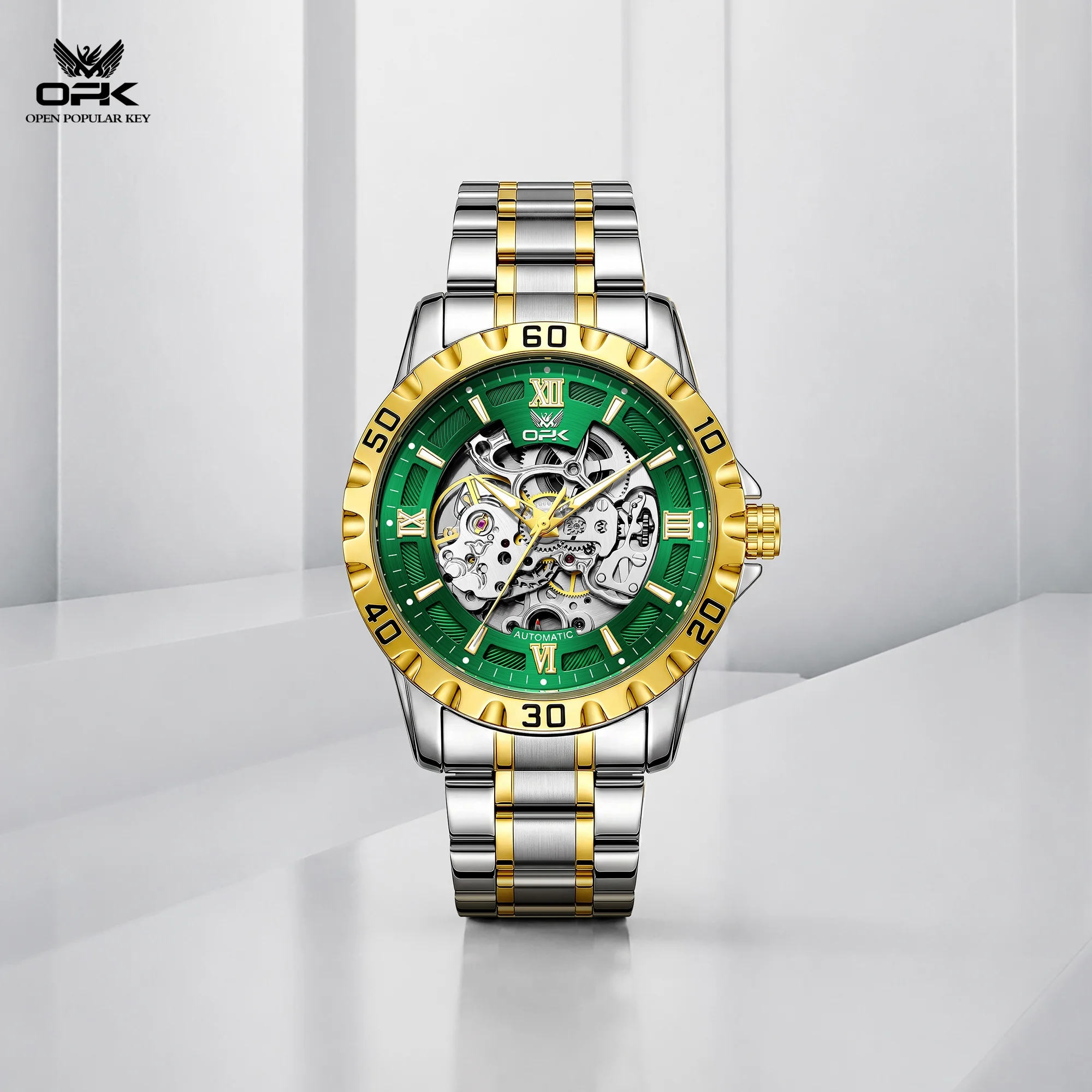 Luxury Watch Hd - OPK 8199 Orologio da Uomo Meccanico