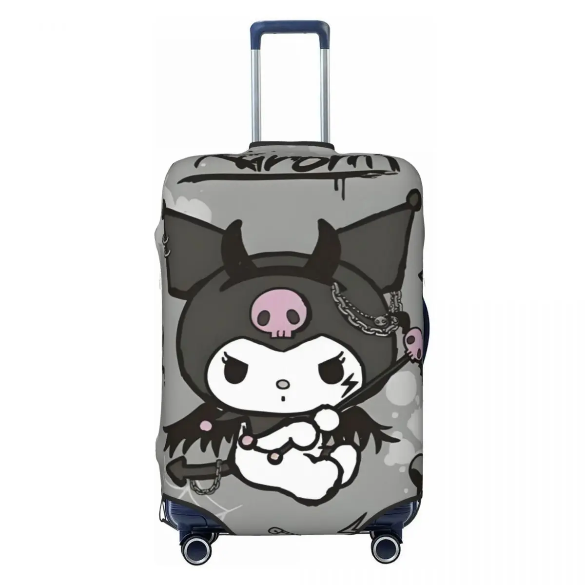 

Custom Kuromi Cartoon Movie Luggage Cover Elastic Classical Anime Travel Suitcase Protective Covers Fits 18-32 Inch
