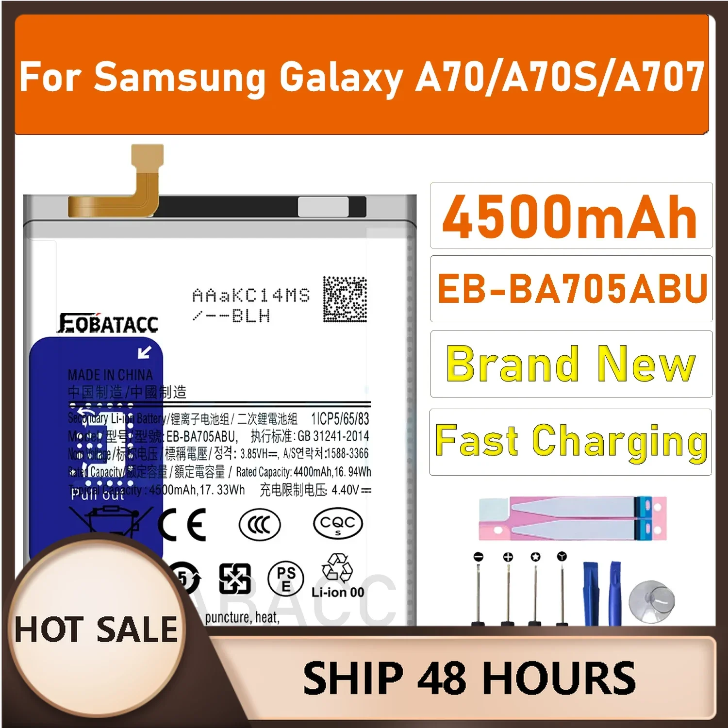 

2025 years new EB-BA705ABU Battery For Samsung A70 A70S/A707