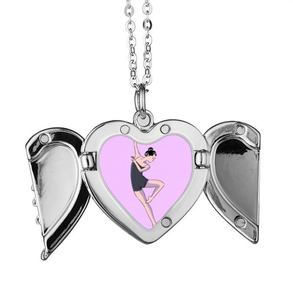 rhythc gymnast poiovetsian dance art angel wings necklace pendant fashion