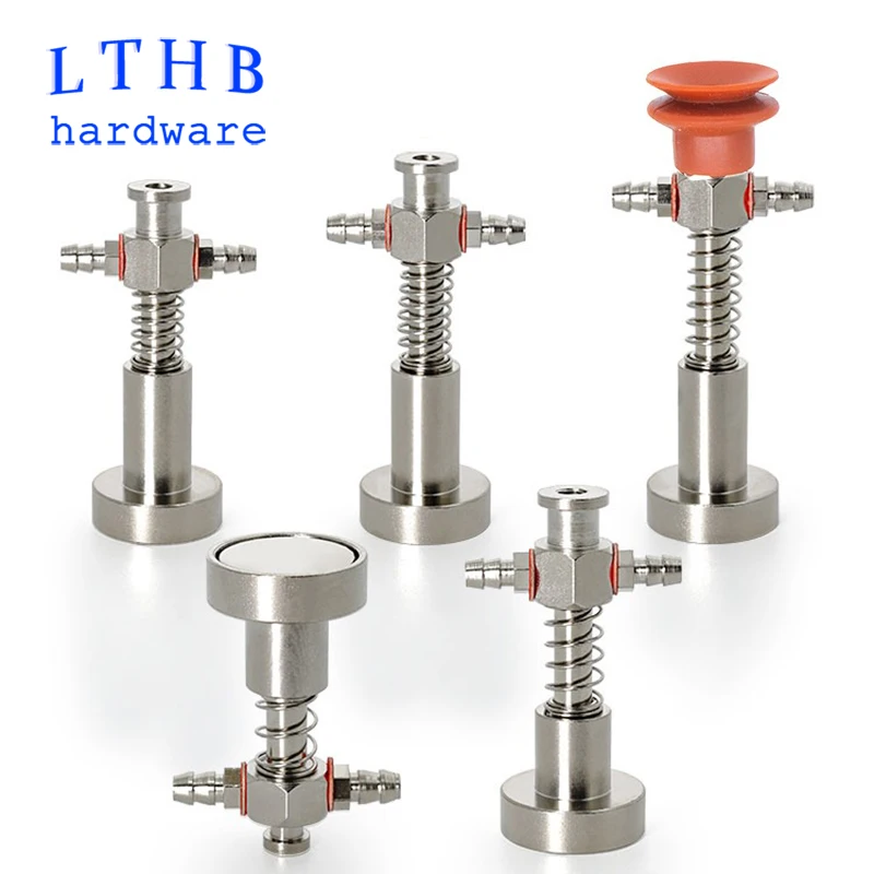 Pneumatic Vacuum Suction Cup Holder Magnet Connecting Rod 11mm/7mm Installation Head Sucker Base Manipulator Automation Tool