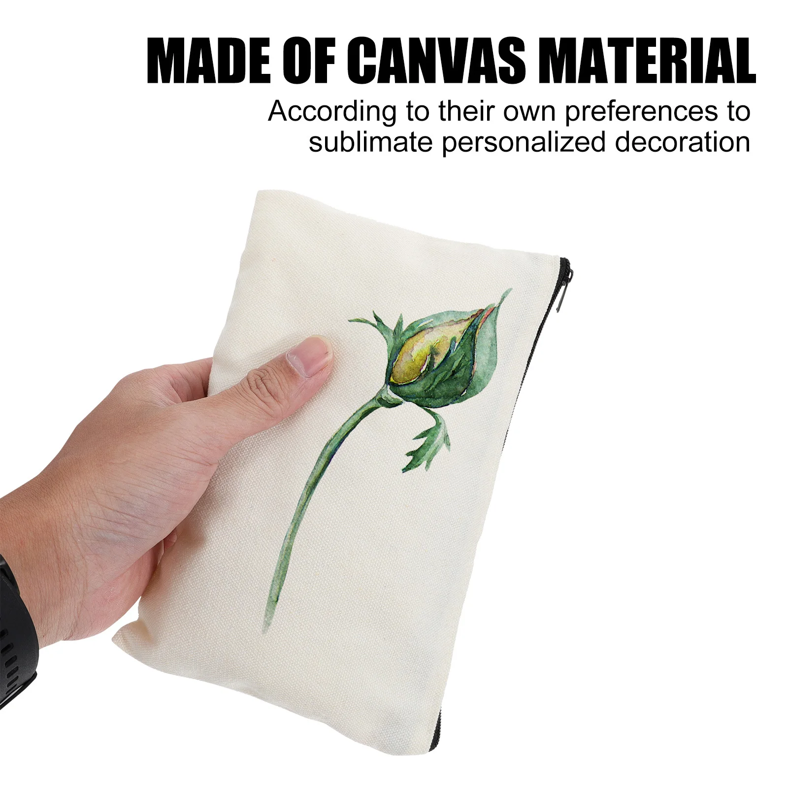 12 قطعة أكياس التسامي فارغة DIY نقل الحرارة المحمولة السفر مخزن للمكياج المنظم هدية حقيبة نقل الحرارة #1