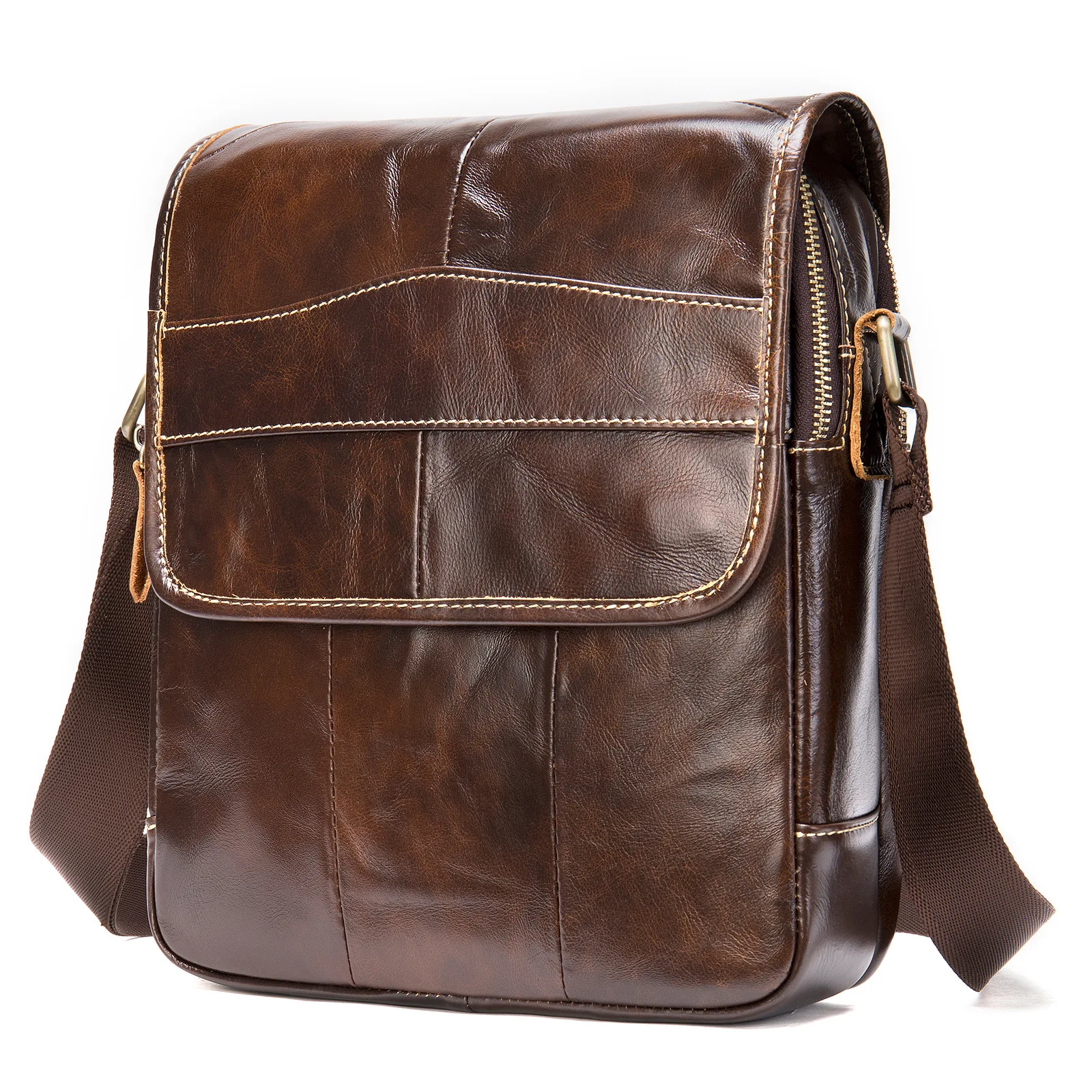 

Engraving Men's Shoulder Bags Male Genuine Leather Cover Messenger Bags for ipad Vintage Bag Mens Leather Crossbody Bag