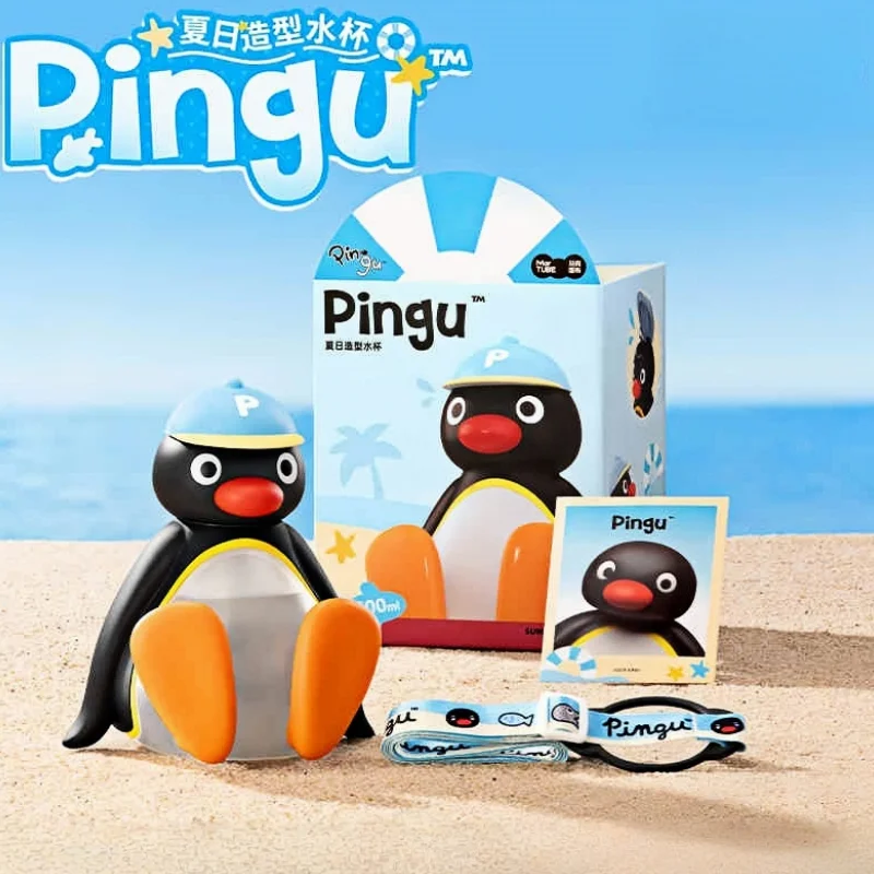 

Новая популярная оригинальная чашка Pingu, летняя стильная чашка для воды, милая соломенная чашка, портативная кружка, детская чашка-непроливайка, подарок на день рождения