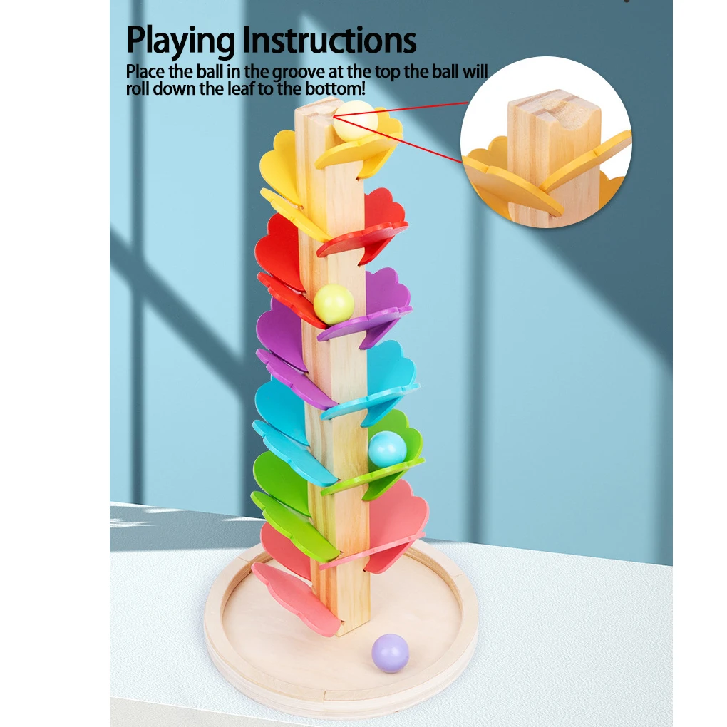 

Wooden Rainbow Petals Music Tree Montessori Building Blocks Toy Magic Music Creative Children’s Educational Toys Birthday Gifts