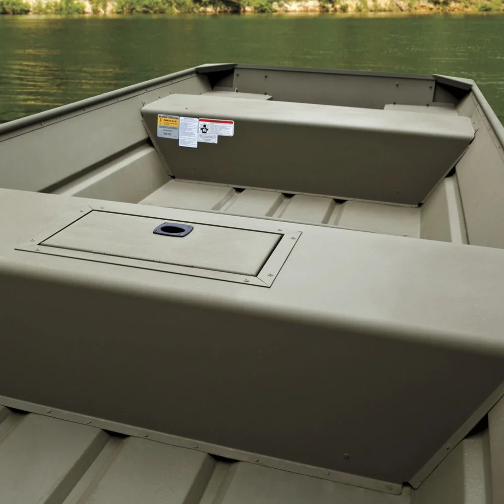 Barco Jon de pesca de alumínio de 16 pés com fundo plano pequeno Barco Jon para venda