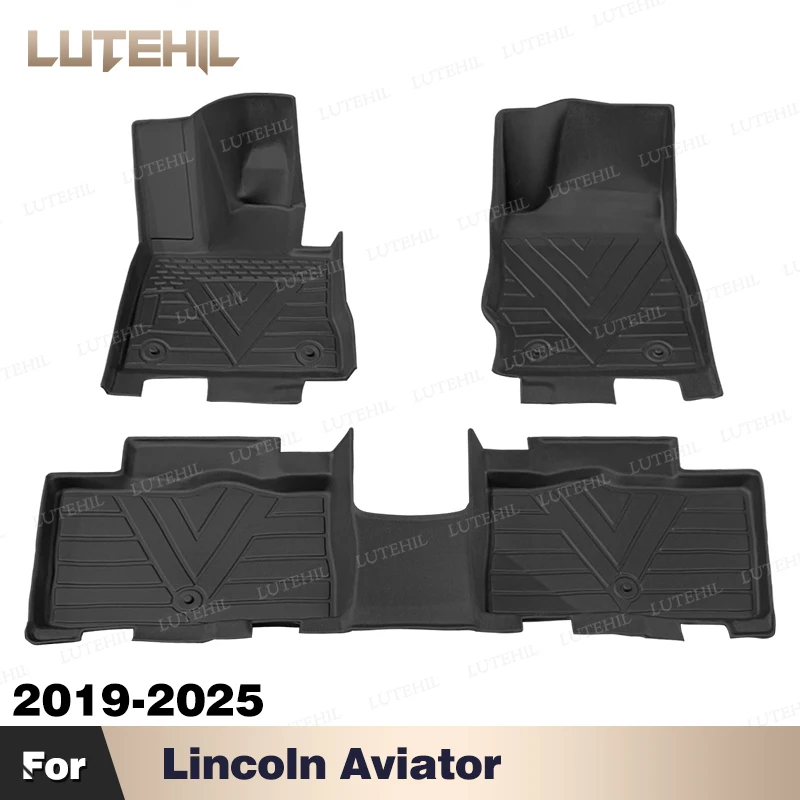 For Lincoln Aviator 2019-2025 2024 2023 Custom All-Weather TPE Floor Mat Carpet Cover Automotive Interior Protector Accessories