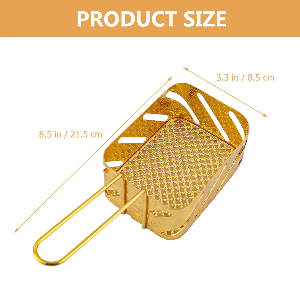 

2Pcs Mini Frying Basket Metal Deep Fryer Basket with Handle for Chicken Vegetables Chips Barbecue Camping Use Deep Fryer Baskets