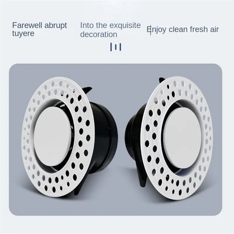 AD24 Adjustable Round Air Conditioning Outlet Vent Diffuser Ceiling Flush Mount Central Air Vent Cover For Home Hvac