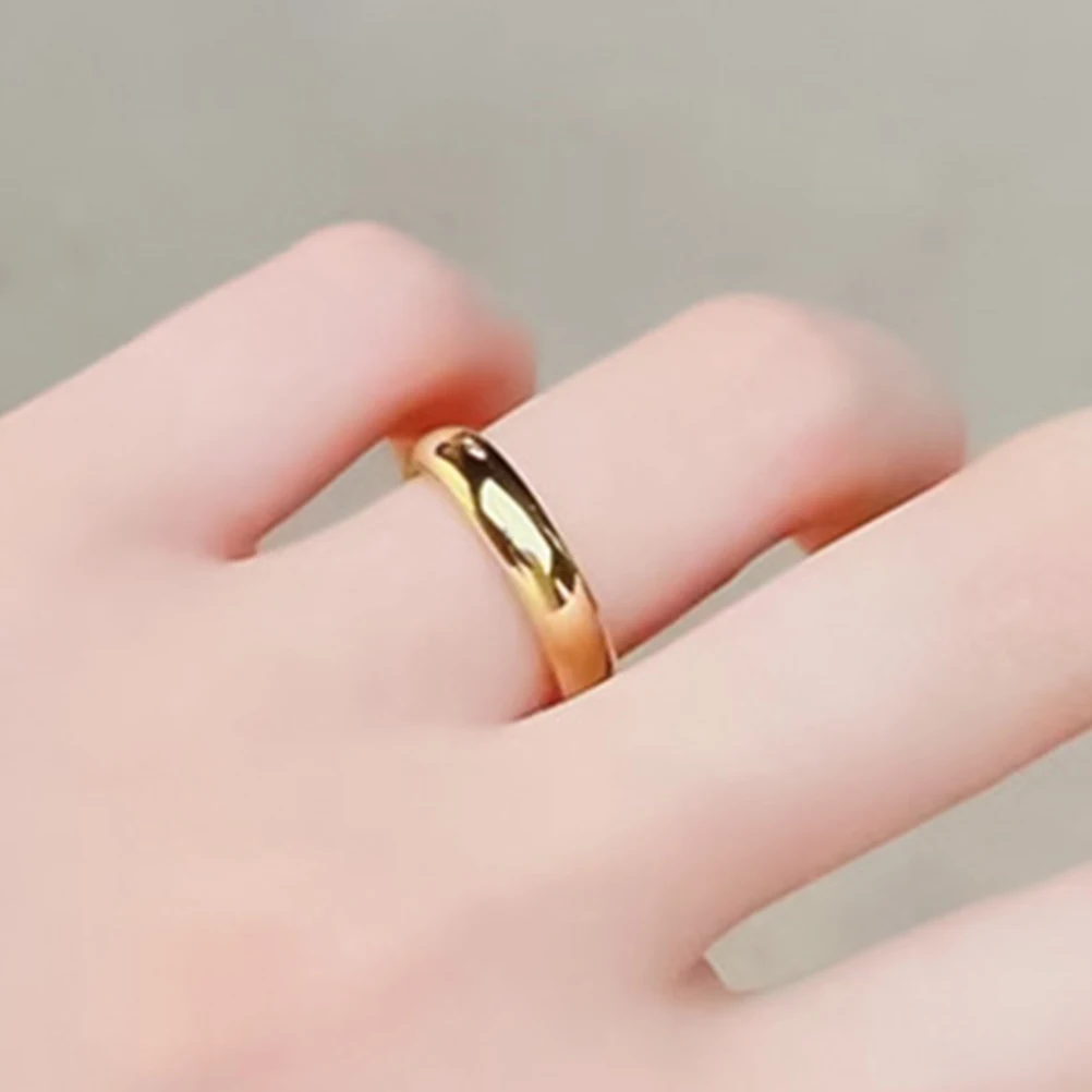 

Finger Ring Metal Ring Jewelry Decoration For Women Teen Girls Minimalist Sturdy Lightweight Stackable Rings Wedding Birthday